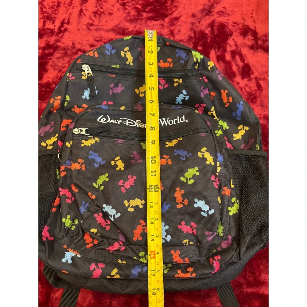 Disney Parks Walt Disney World Mickey Mouse Multi Color Silhouette Backpack